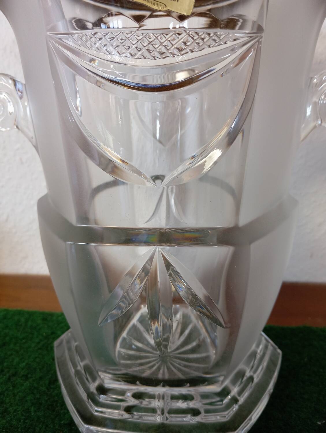 Lorraine Crystal Champagne Bucket with Gold Trim