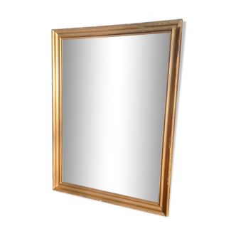 Miroir bois peinture dorée