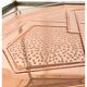 Plateau en verre rose Art Déco
