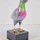 Italian Hand Painted Porcelain Pigeon by Giulia Mangani, 1970s