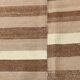 10x13 Dark Brown & Beige Vintage Kilim Rug, 311x394Cm