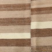 10x13 Dark Brown & Beige Vintage Kilim Rug, 311x394Cm