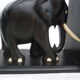 Former pair of ART DECO book greenhouses with ebony elephant motifs