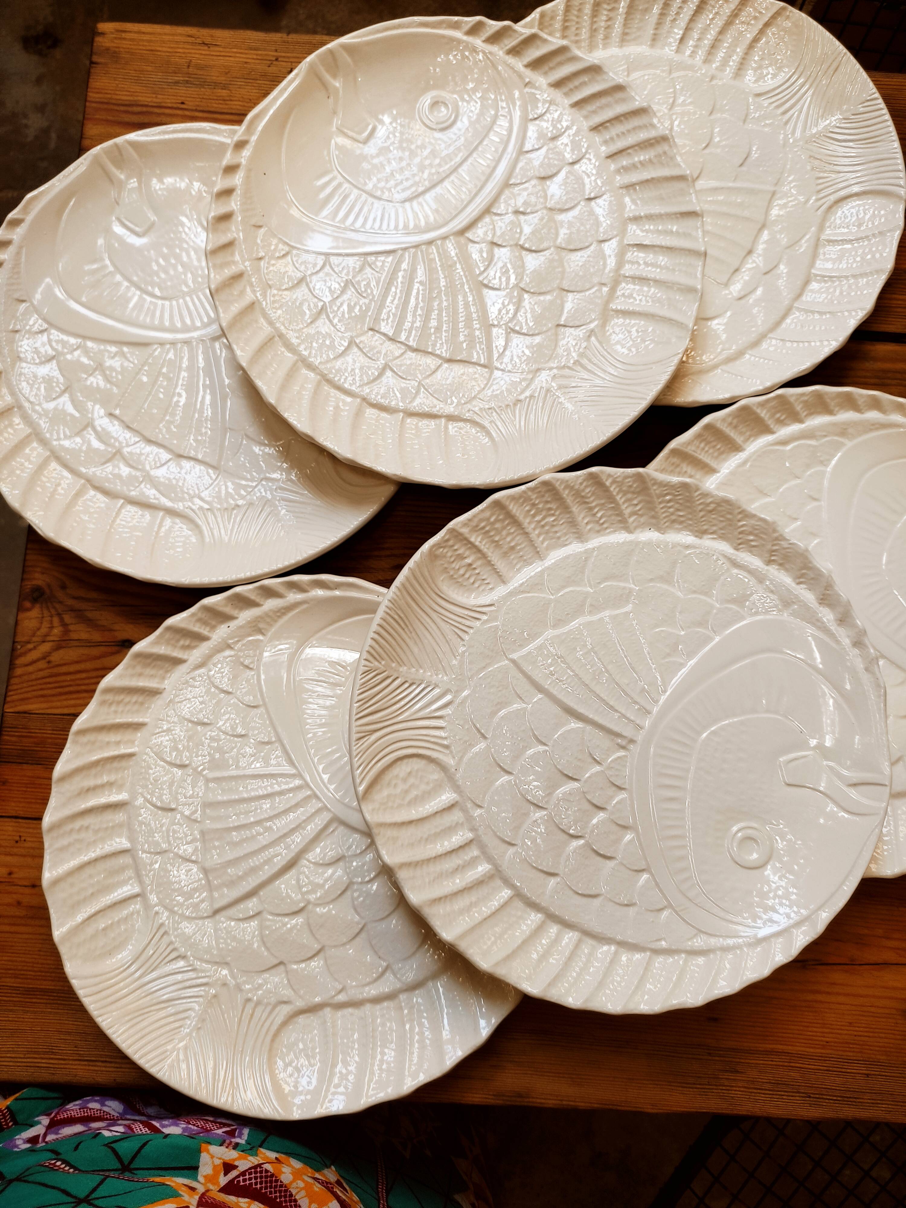 6 flat plates Sarreguemines