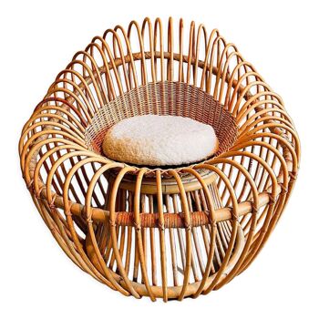 Bamboo and wicker armchair by Janine Abraham & Jan Dirk Rol 1958