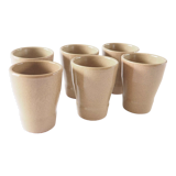 Set of 6 stoneware cups