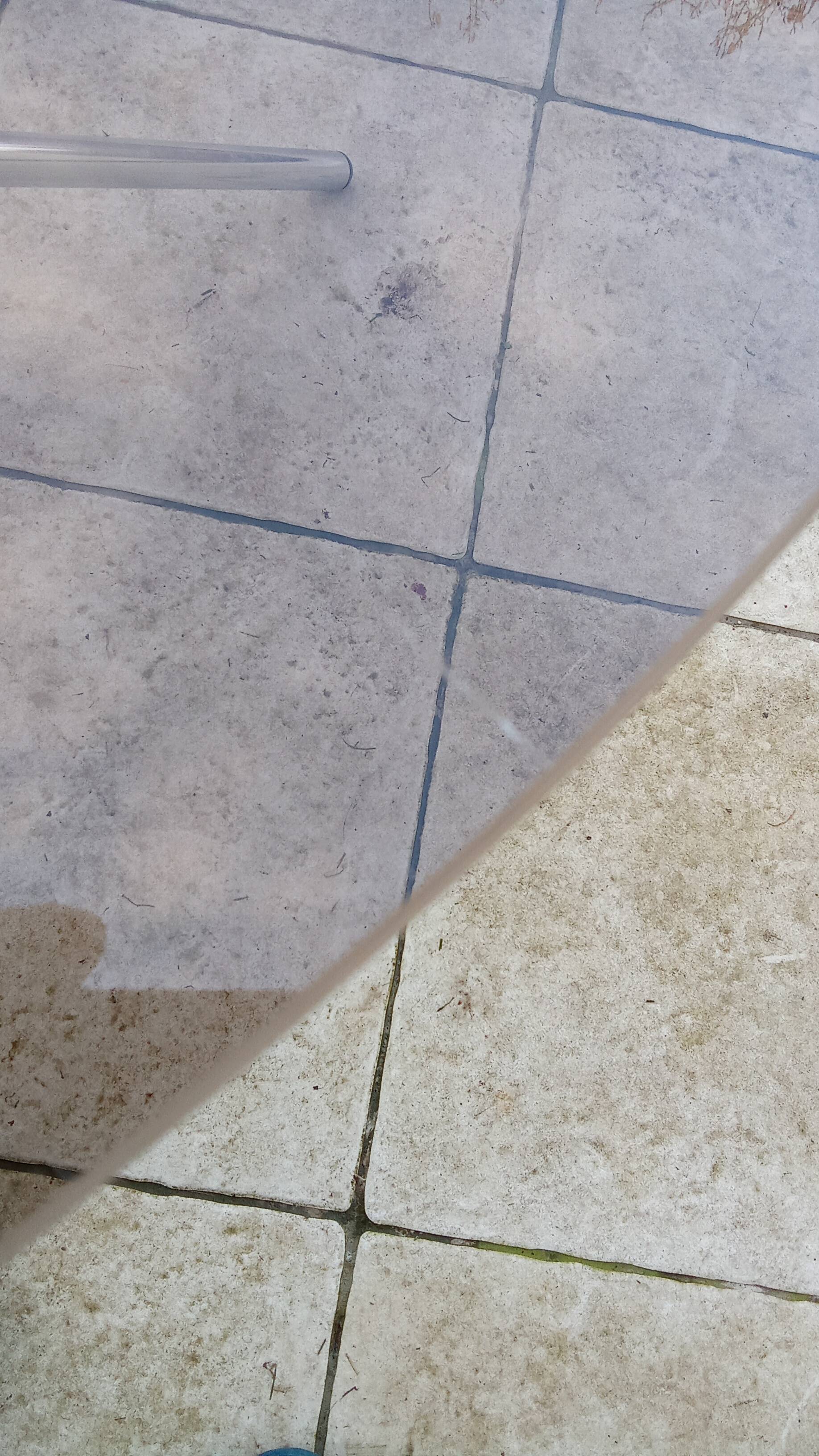 Vintage 70s table with glass and chrome legs.