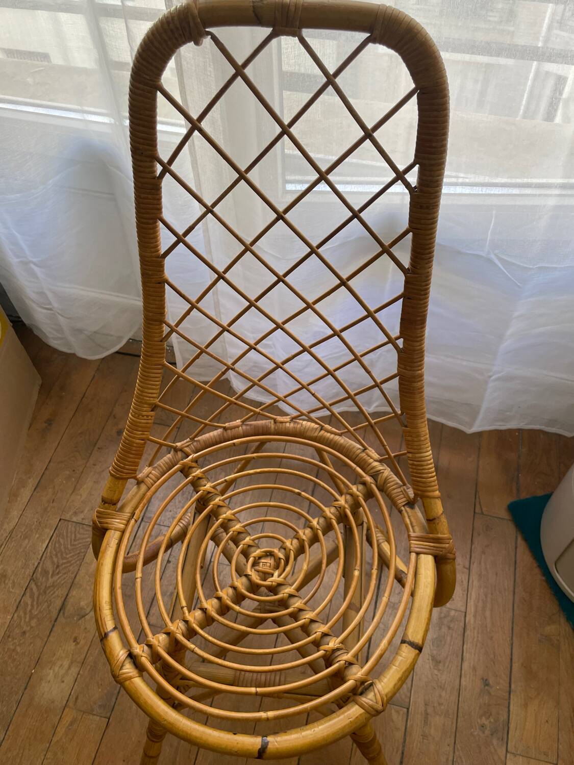 Chaise vintage en rotin