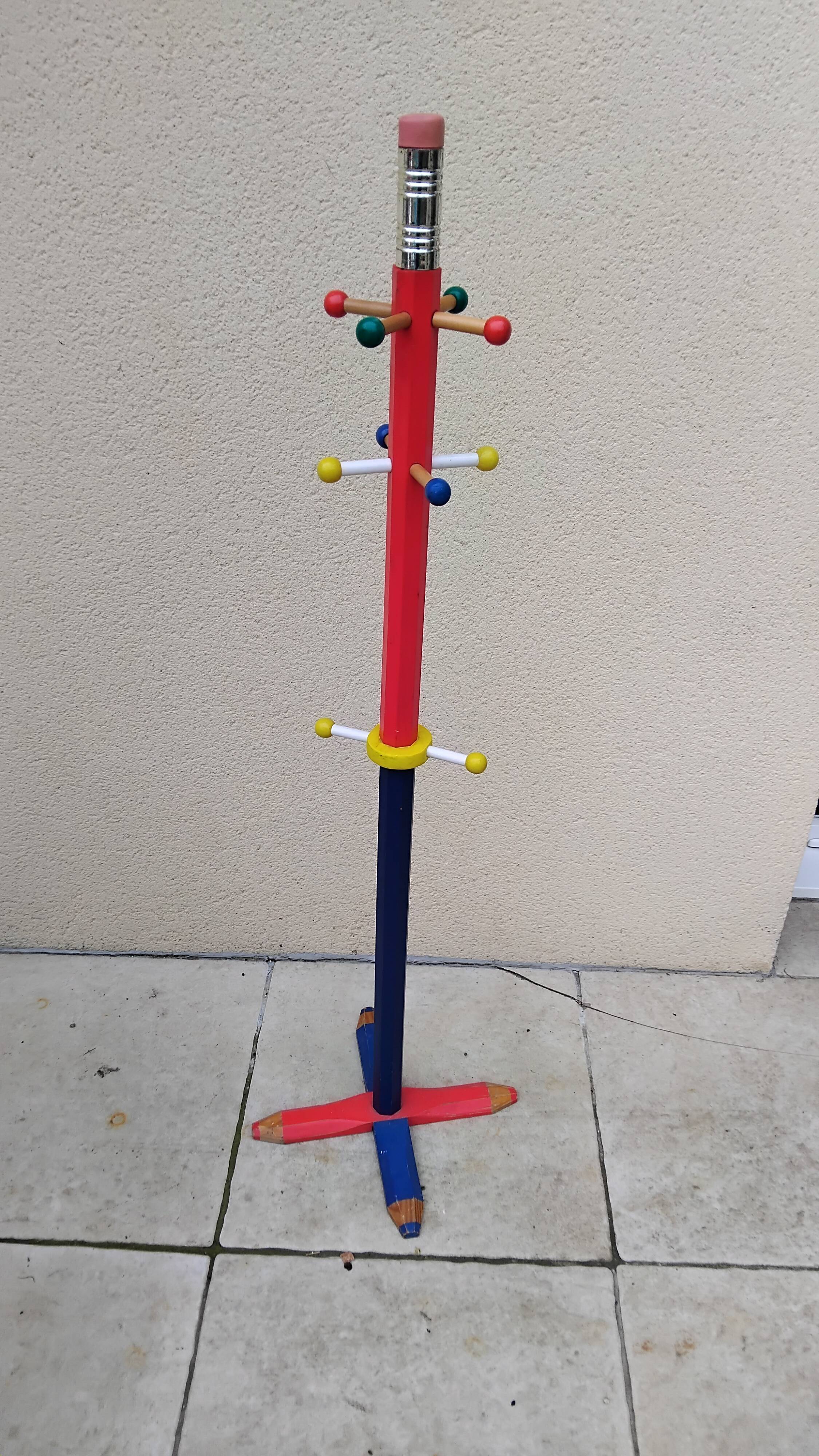 Porte manteau crayon Pierre Sala vintage