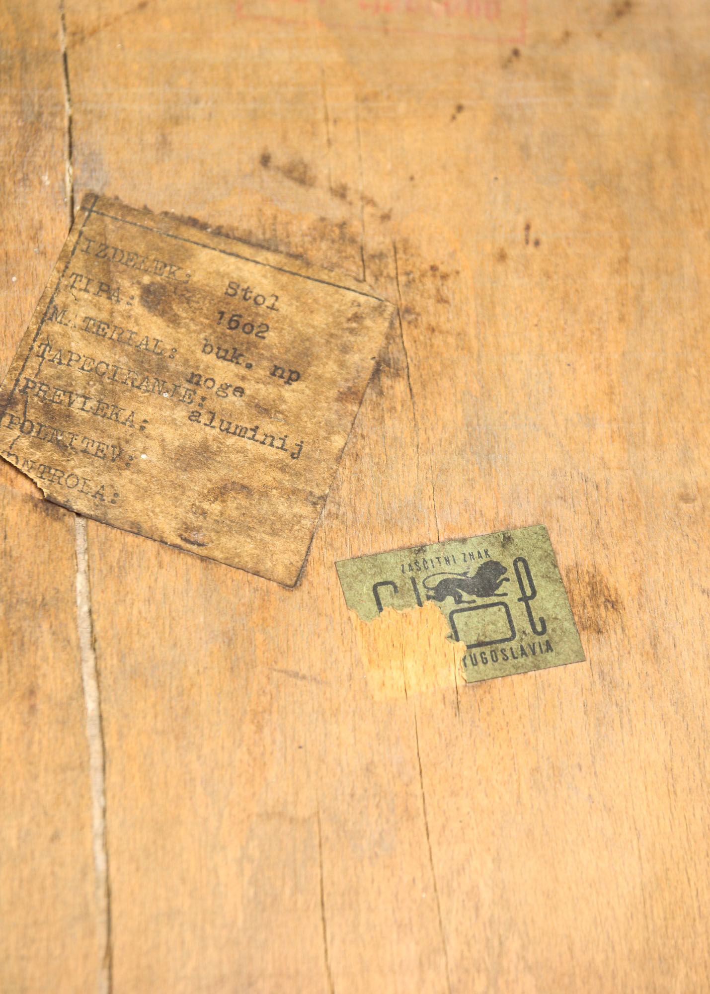 Mid-century plywood chairs by niko kralj, set of 2