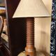 Lampe en bois tourné style Charles Dudoyut
