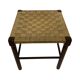 Vintage Wooden Stool With Rope Seat 60s Minimalist