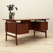 Bureau en teck, design danois, années 1970, fabricant : Omann Jun