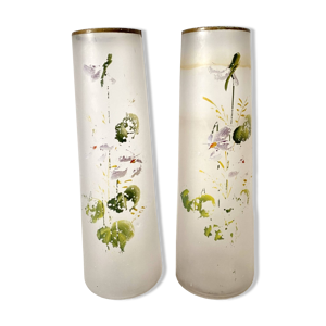 Paire de vases anciens - verre