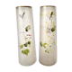 Pair of antique glass paste vases