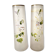 Pair of antique glass paste vases