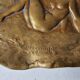 Ashtray / bronze bowl Figurative nude - Art Nouveau signed Joe Desco