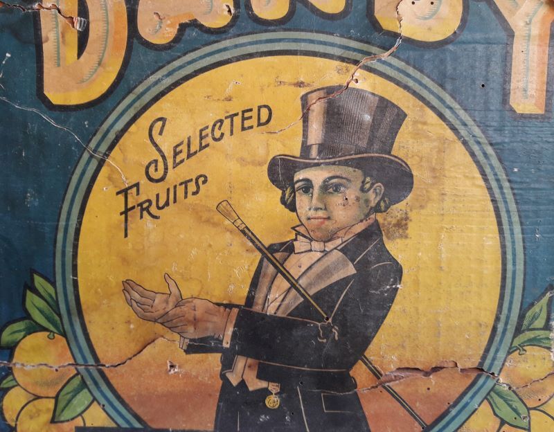 Wooden crate transport colorful poster Magraner-Co Espana