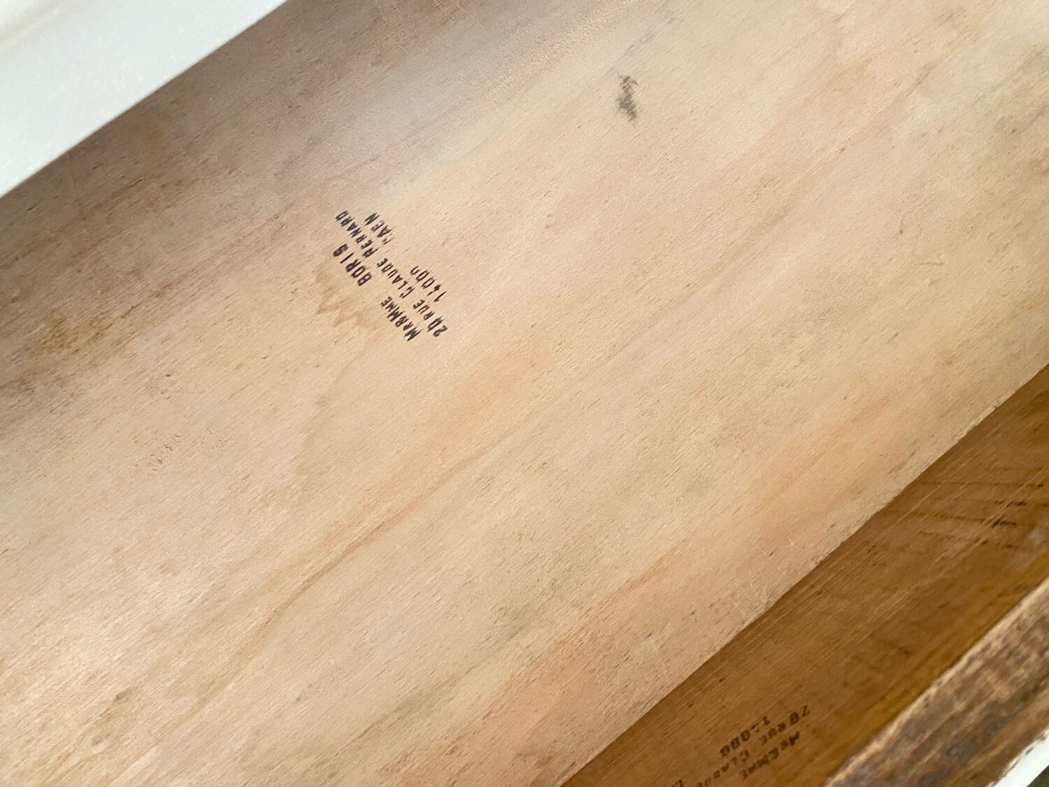 Vintage commode with moustache legs