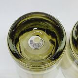 4 vintage whiskey glasses in smoked glass bubble design tapio wirkkala?