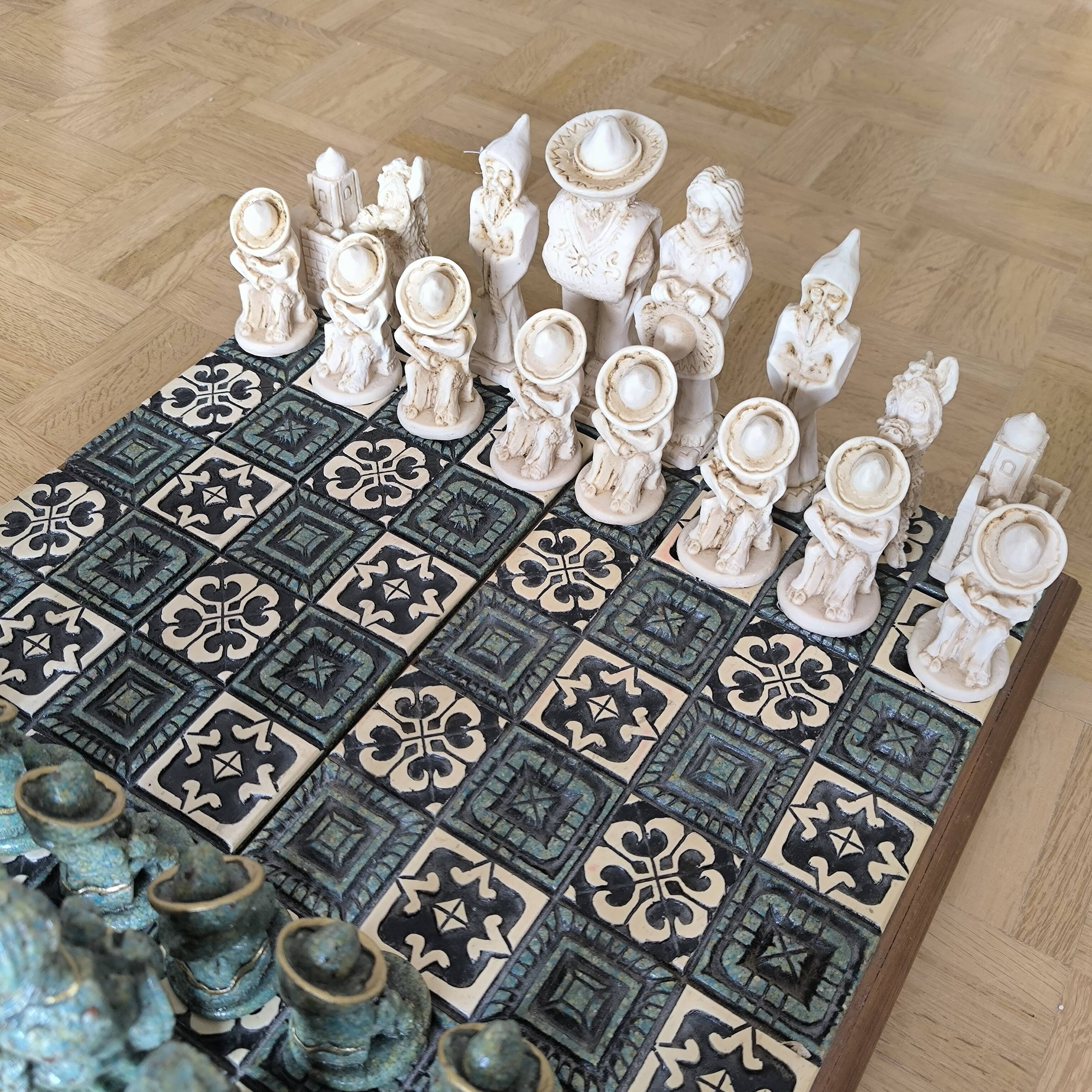 Mexican Aztec Maya Chess Game