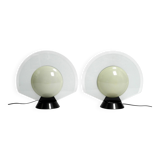 Pair of 1980s table lamps by Pier Giuseppe Ramella for Arteluce model Tikal