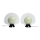 Pair of 1980s table lamps by Pier Giuseppe Ramella for Arteluce model Tikal