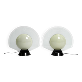 Pair of 1980s table lamps by Pier Giuseppe Ramella for Arteluce model Tikal