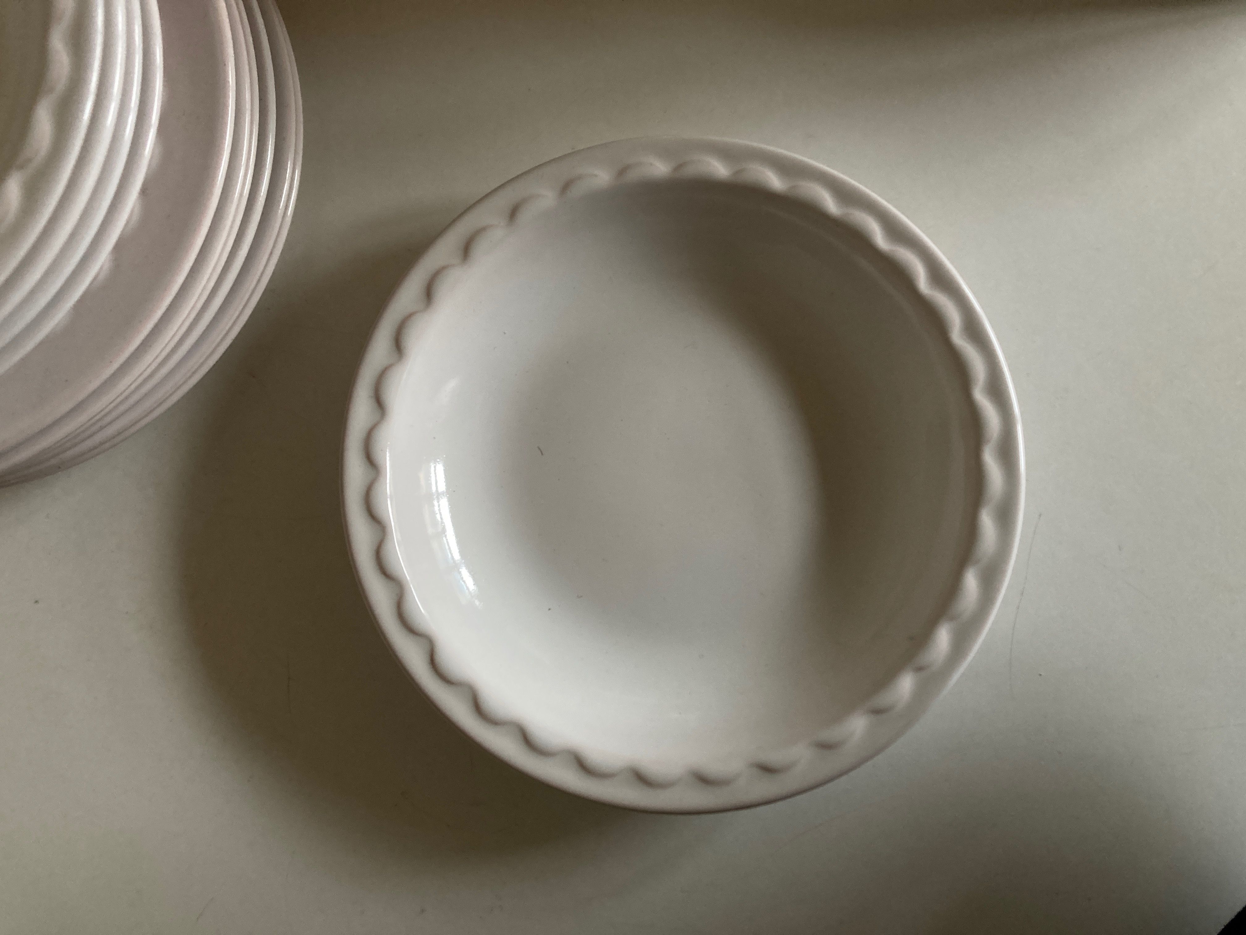 Set of 11 dessert plates and glazed earth cap 1970 by Pierre Motton for Gien