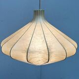 Modern mid-century Cocoon pendant lamp by Friedel Wauer for Goldkant Leuchten, 1960s.