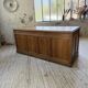 1950s oak office counter
