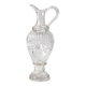 Carafe à vin en verre du milieu du siècle / Carafe à vin à motif clair / Italie / Années 1980