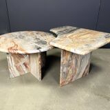 Marble coffee table set, 1970s