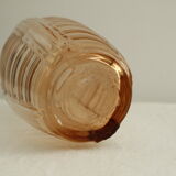 Vase art déco verre rose
