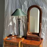 Vintage green and gold table lamp H60 D30