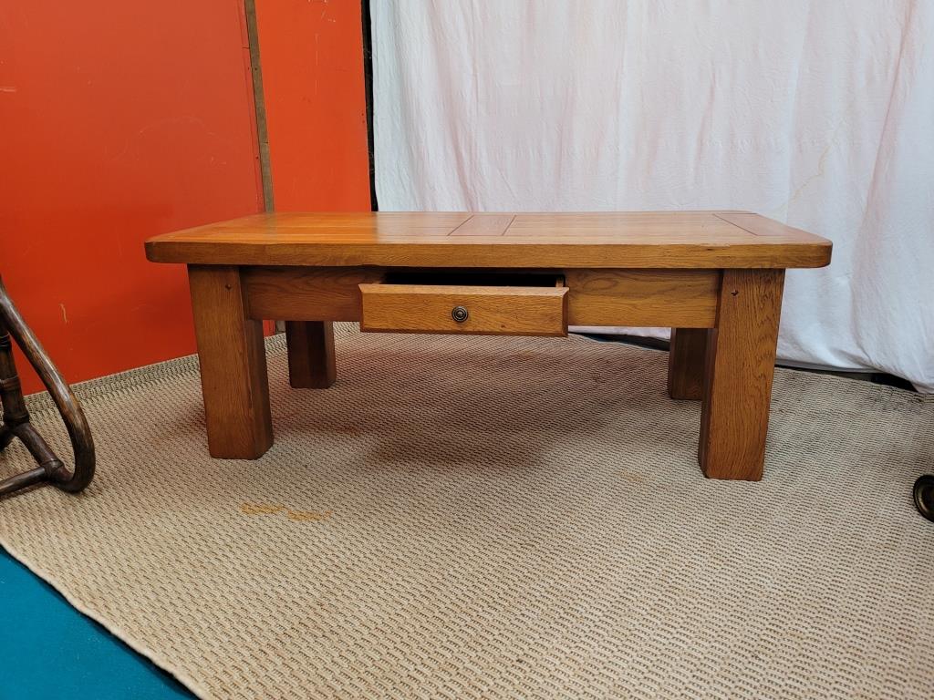 Solid elm coffee table