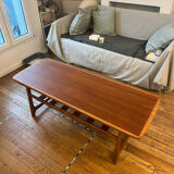 Scandinavian coffee table in teak