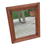 Old vintage wooden mirror