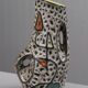 Marius Bessone in Vallauris large free-form vase with abstract decoration 1950s