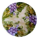 2 vintage slip dessert plates