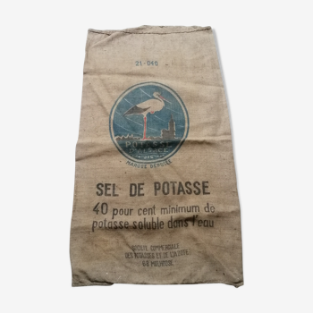 Burlap bag "potash d'alsace"