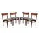 Set of four teak chairs, Danish design, 1970s, production: Denmark