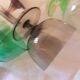 Set of 6 coloured stem glasses