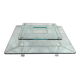 Marais international mtb110 - exceptional coffee table in altuglas & glass