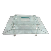 Marais international mtb110- exceptionnelle table basse en altuglas & verre