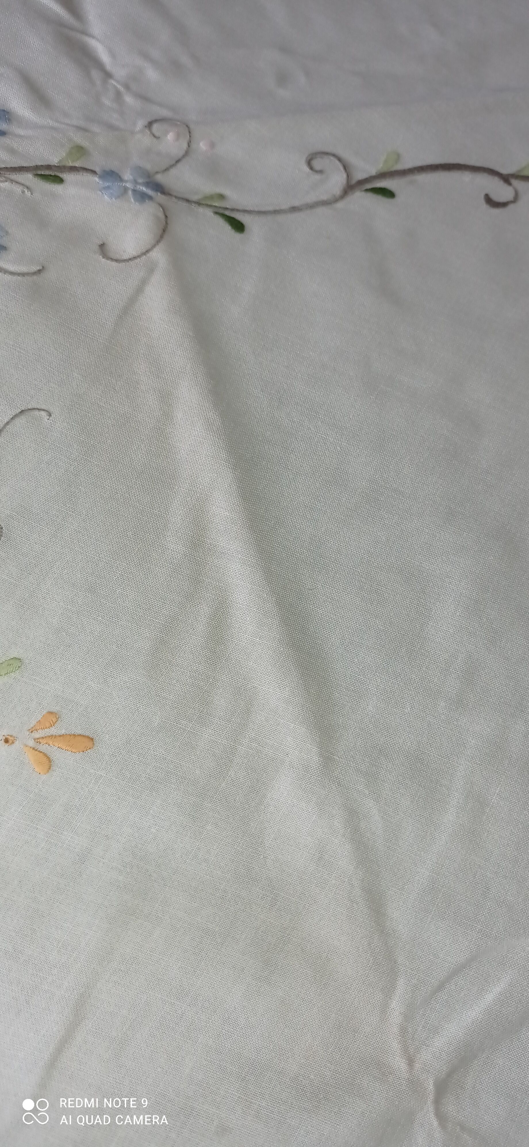 Antique embroidered tablecloth and towels