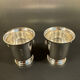 Pair of egg cups – lion heads – Empire style