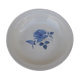 Hollow round dish in sarreguemines blue pink style diam 26.5 cm