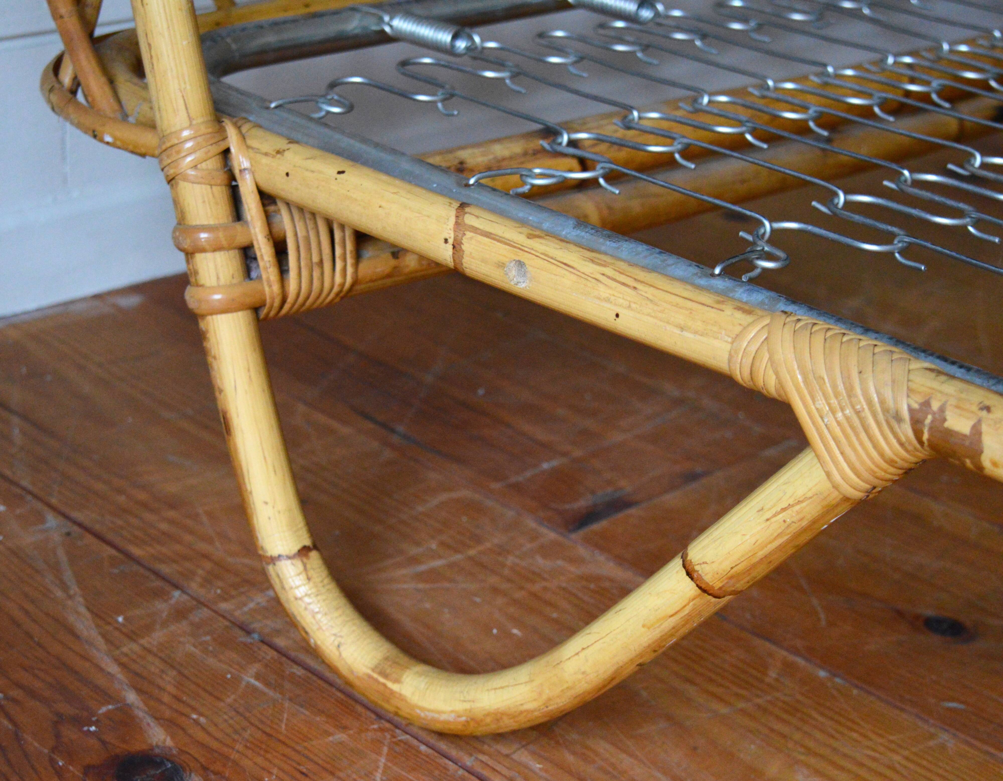 Rattan bed two people