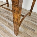 Extendable Art Deco table in olive root
